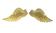Golden Resin Angel Wings Wall Decor / Handmade Large Wall Mounted Angel Wings